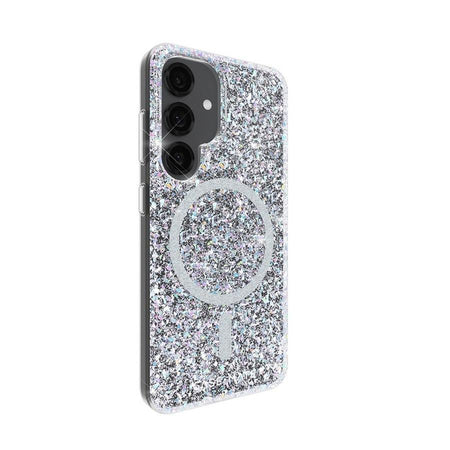 Case-Mate Twinkle Disco Magnetic Case for Samsung Galaxy S25 | Silver/Clear | CM055916