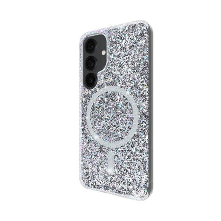 Case-Mate Twinkle Disco Magnetic Case for Samsung Galaxy S25 | Silver/Clear | CM055916