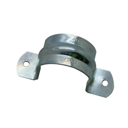 Clipsal 40mm Metal Conduit Saddle | Zinc Plated | 175GM