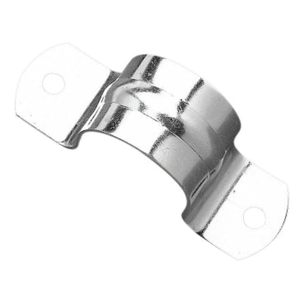 Clipsal 175GM 40mm zinc-plated metal conduit saddle, angled view