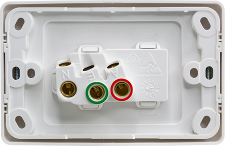 Clipsal 2000 Series Single Power Point 10A, 250V | White Electric | 2015-WE