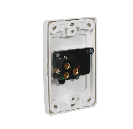 Clipsal 2000 Series Single Vertical Power Point 10A | White Electric | 2015V-WE