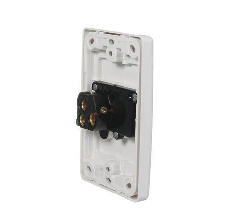 Clipsal 2000 Series Single Vertical Power Point 10A | White Electric | 2015V-WE