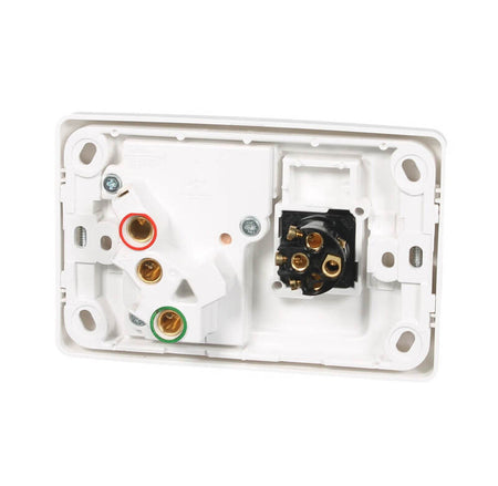 Clipsal 2000 Series 10A Single Power Point with Extra Switch | White Electric | 2015X-WE