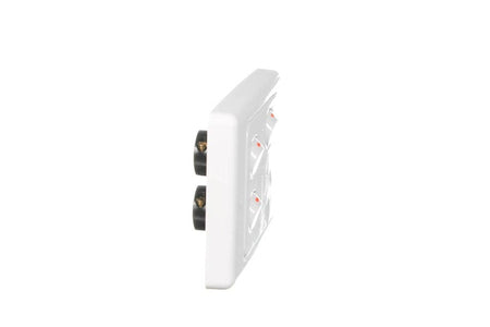 Clipsal 2000 Series 10A Single Power Point with 2 Extra Switches | White Electric | 2015XX-WE