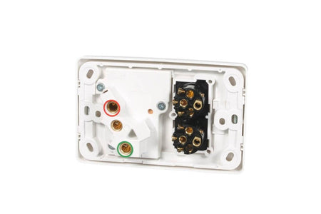 Clipsal 2000 Series 10A Single Power Point with 2 Extra Switches | White Electric | 2015XX-WE