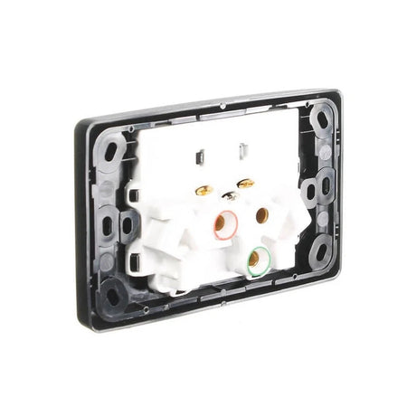 Clipsal 2000 Series 10A Double Power Point | Black | 2025-BK