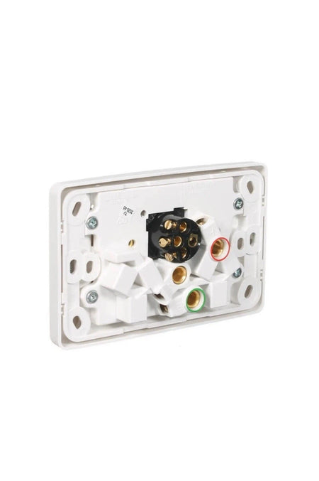 Clipsal 2000 Series 10A Double Power Point with Extra Switch | White Electric | 2025XA-WE