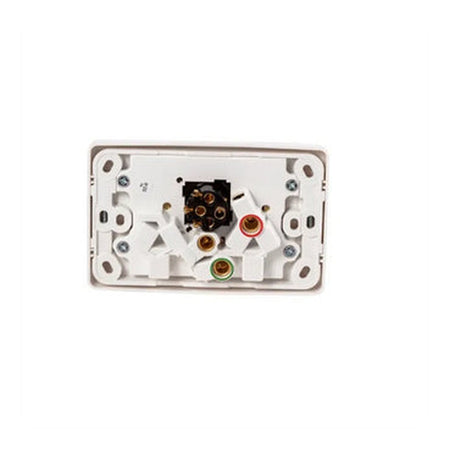 Clipsal 2000 Series 10A Double Power Point with Extra Switch | White Electric | 2025XA-WE