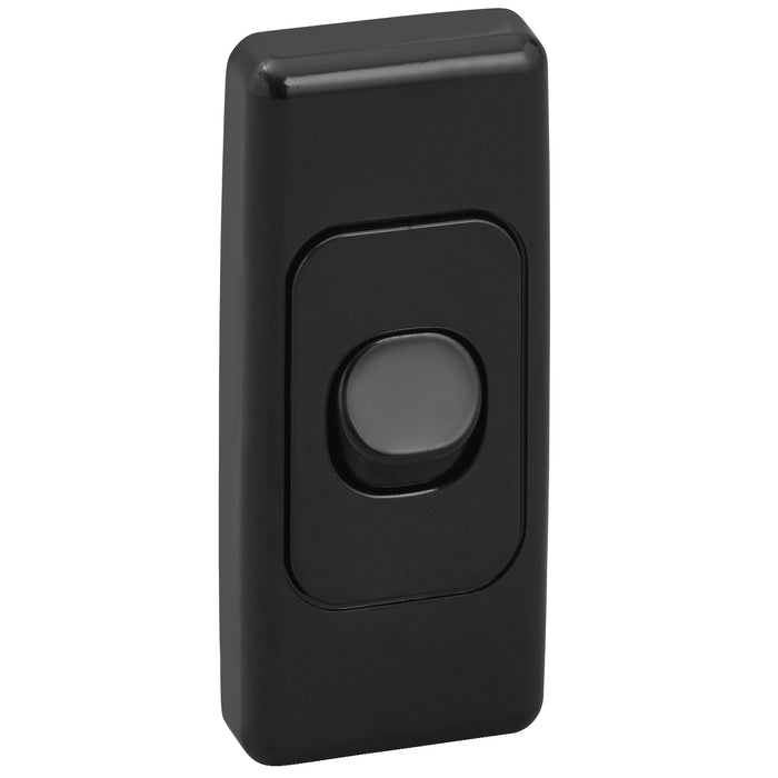 Clipsal 2000 Series 1-Gang 10A Architrave Light Switch | Black | 2030-BK