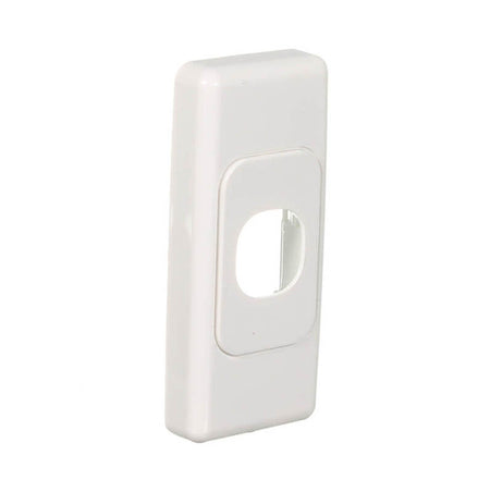 Clipsal 2000 Series 1 Gang Architrave Grid & Surround | White Electric | 2031-WE