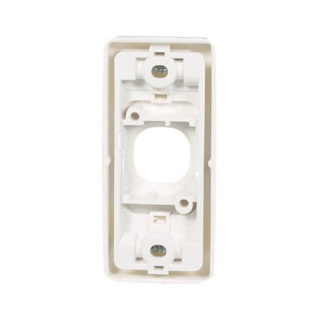 Clipsal 2000 Series 1 Gang Architrave Grid & Surround | White Electric | 2031-WE