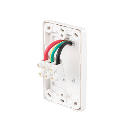 Clipsal 2000 Series 32A 3-Pin Vertical Cooker Socket | White Electric | 2031VCS-WE