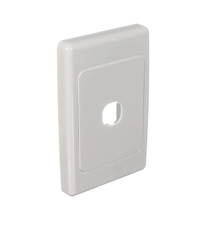 Clipsal 2000 Series 1 Gang Grid Plate and Surround | White Electric | 2031VH-WE