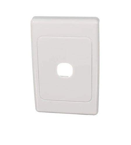 Clipsal 2000 Series 1 Gang Grid Plate and Surround | White Electric | 2031VH-WE
