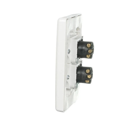 Clipsal 2000 Series 2 Gang Vertical Weatherproof Switch 10A IP66 | White Electric | 2032V66-WE