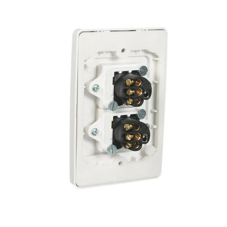 Clipsal 2000 Series 2 Gang Vertical Weatherproof Switch 10A IP66 | White Electric | 2032V66-WE