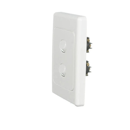 Clipsal 2000 Series 2 Gang Vertical Weatherproof Switch 10A IP66 | White Electric | 2032V66-WE