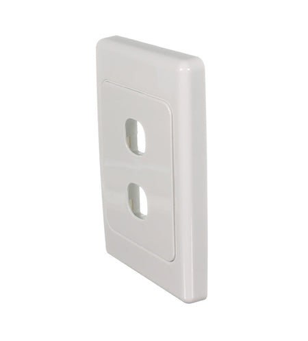 Clipsal 2000 Series 2 Gang Grid and Surround | White Electric | 2032VH-WE