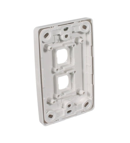 Clipsal 2000 Series 2 Gang Grid and Surround | White Electric | 2032VH-WE
