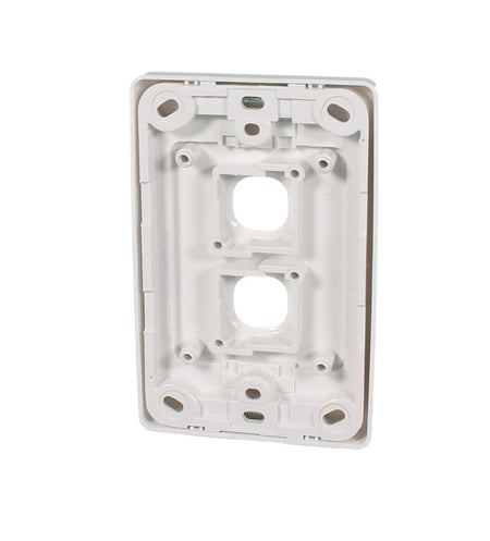 Clipsal 2000 Series 2 Gang Grid and Surround | White Electric | 2032VH-WE