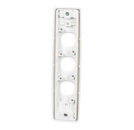 Clipsal 2000 Series 3 Gang Architrave Grid & Surround | White Electric | 2033-WE
