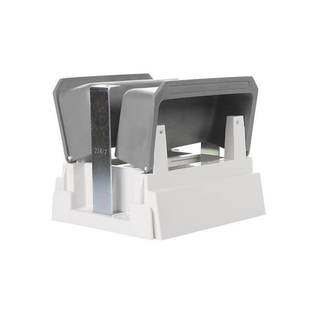 Clipsal Floor Outlet Housing for 2 Standard Plates | White Electric | 224/1-WE
