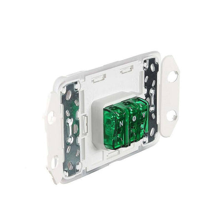 Clipsal Iconic Single Power Point 15A 250V Horizontal | Vivid White | 3015/15-VW