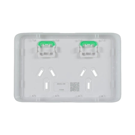 Clipsal Iconic Double Power Point Skin | Vivid White | 3025C-VW