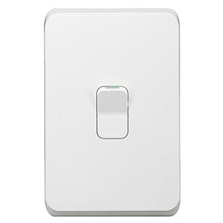 Clipsal Iconic 1 Gang Cooker Switch Skin | Extra White | 3041/45C-XW