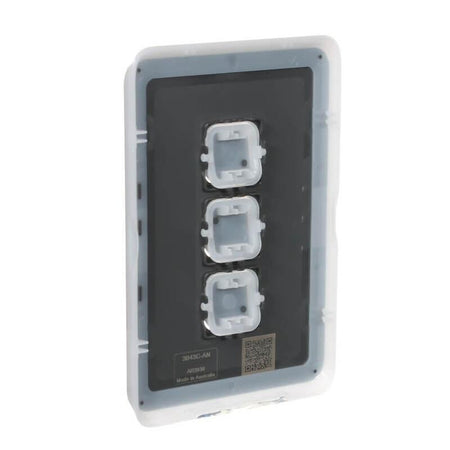 Clipsal Iconic 3 Gang Switch Plate Skin | Anthracite | 3043C-AN