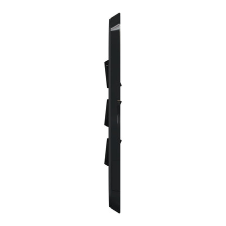 Clipsal Iconic 3 Gang Switch Plate Skin Horizontal/Vertical | Extra Black | 3043C-XB