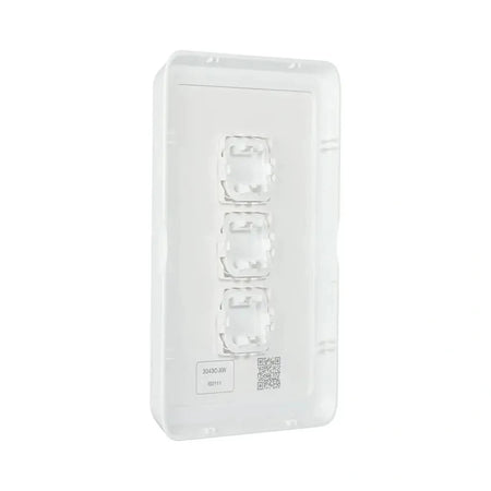 Clipsal Iconic 3 Gang Switch Plate Skin | Extra White | 3043C-XW