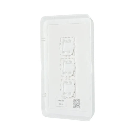 Clipsal Iconic 3 Gang Switch Plate Skin | Extra White | 3043C-XW