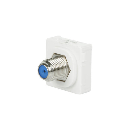 Clipsal 30 Series 75 Ohm F-Type TV Antenna Socket Mechanism | White Electric | 30PFM-WE