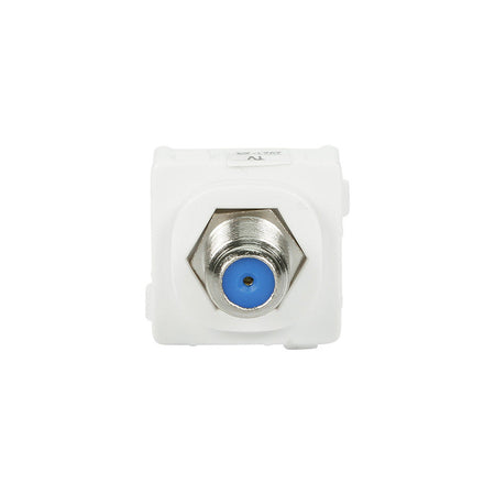 Clipsal 30 Series 75 Ohm F-Type TV Antenna Socket Mechanism | White Electric | 30PFM-WE