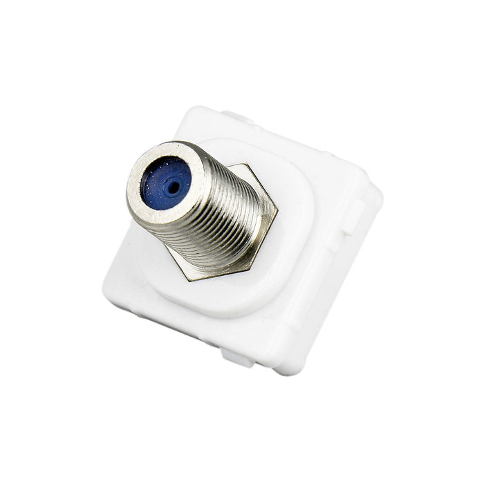 Clipsal 30 Series 75 Ohm F-Type TV Antenna Socket Mechanism | White Electric | 30PFM-WE