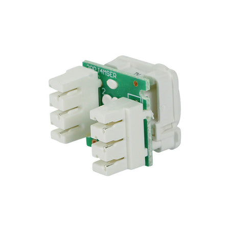Clipsal Actassi Cat3 RJ11 Telephone Socket Mechanism | White Electric | 30RJ64SMT-WE