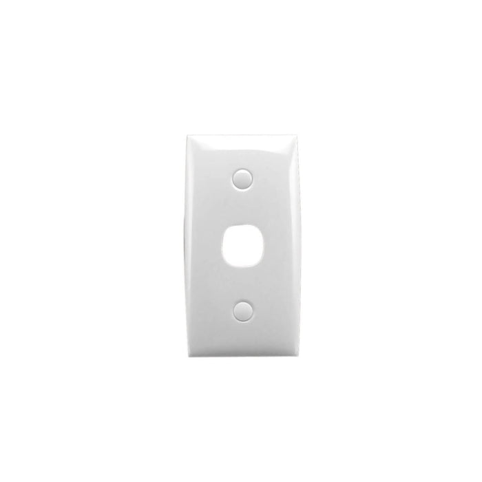 Clipsal Standard Series 1 Gang Intermediate Flush Plate | White Electric | 31B-WE