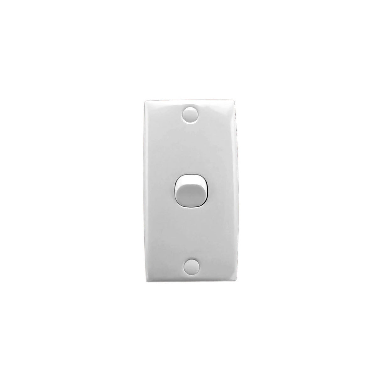 Clipsal 31BLA-WE Standard Series 1-gang architrave switch in White Electric, front view