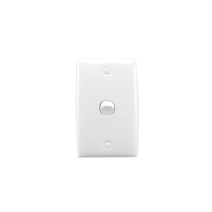 Clipsal Standard Series 1 Gang Vertical Light Switch 10A | White Electric | 31VA-WE