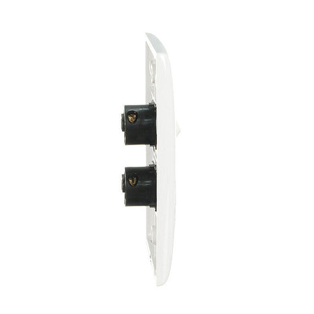 Clipsal Standard Series 2 Gang 10A Vertical Switch | White Electric | 32VA-WE