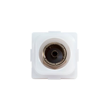 Clipsal Iconic TV PAL Antenna Socket with F-Type Rear | Translucent | 40FFPMS-TN
