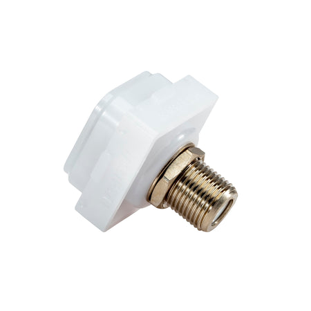 Clipsal Iconic TV PAL Antenna Socket with F-Type Rear | Translucent | 40FFPMS-TN