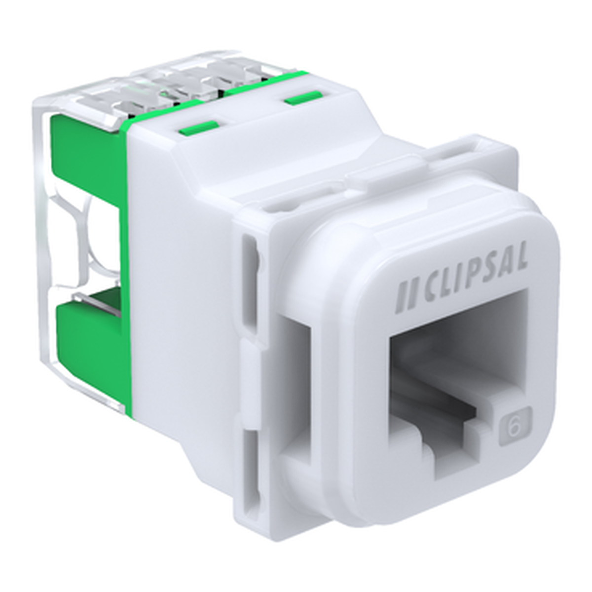 Clipsal 40RJ45SMA6C-TN translucent Cat6 RJ45 data jack mechanism