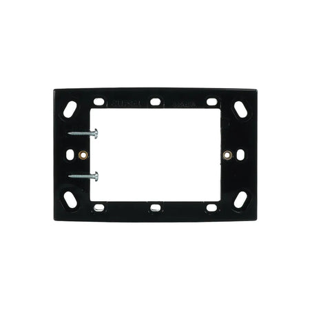 Clipsal Standard Series 14mm mounting flange in Black 449ASD-BK – front view