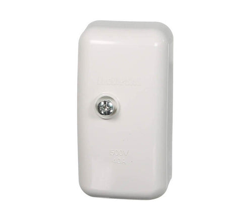 Clipsal Mini Junction Box with Cover and 3 Twin-Screw Terminals | White Electric | 559/3-WE