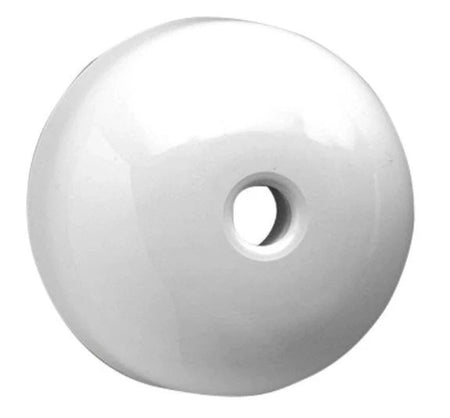 Clipsal 93-WE four-terminal ceiling rose in White Electric, front view