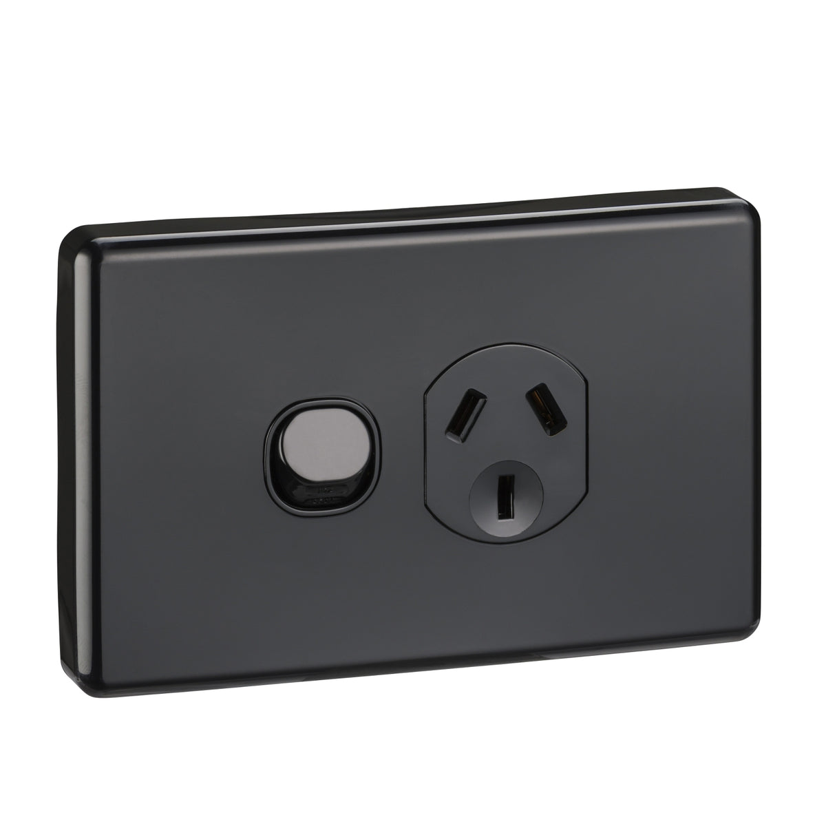 Clipsal C2015-BK Classic C2000 black single 10A power point