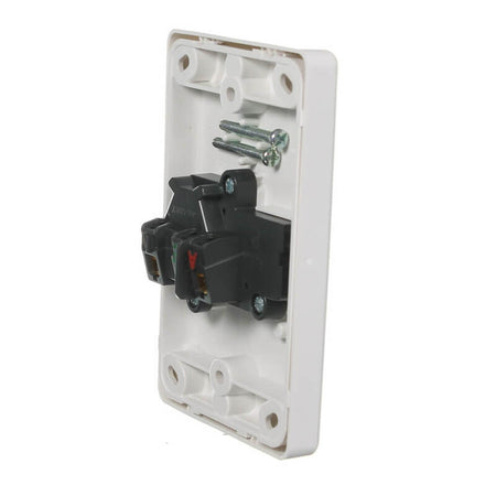 Clipsal Classic C2000 Single Vertical Power Point 10A | White Electric | C2015V-WE